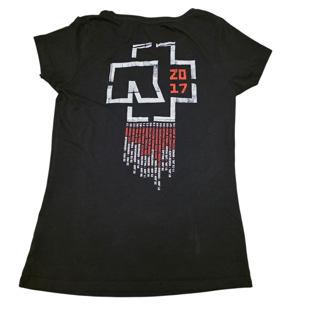 Rammstein Women's World Tour 2017 Rock Band Concert T-shirt Slim Fit Size M - Picture 3 of 8